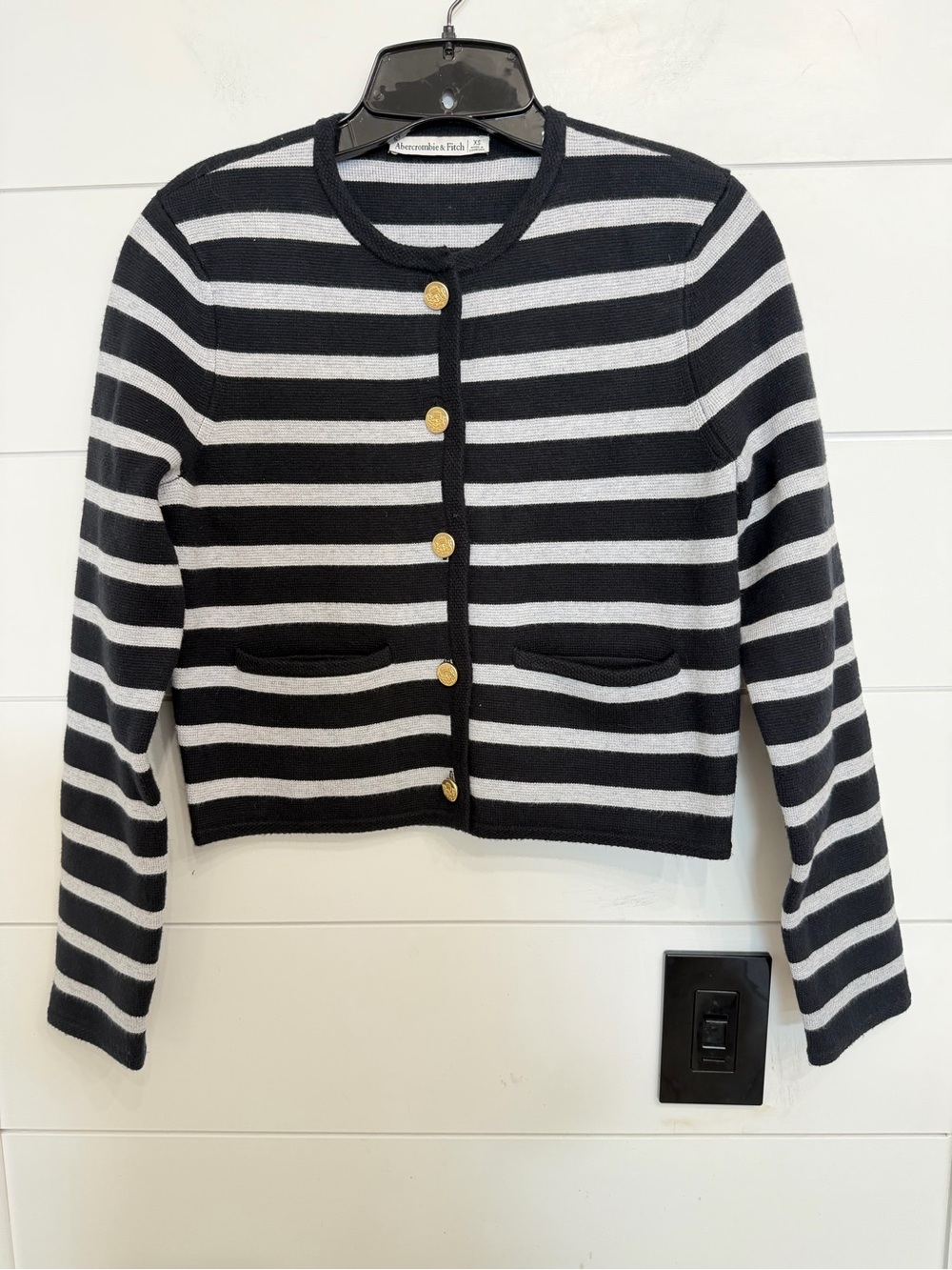 Abercrombie & Fitch LuxeLoft Crew Sweater Jacket Size XS 8086 - Picture 2 of 7